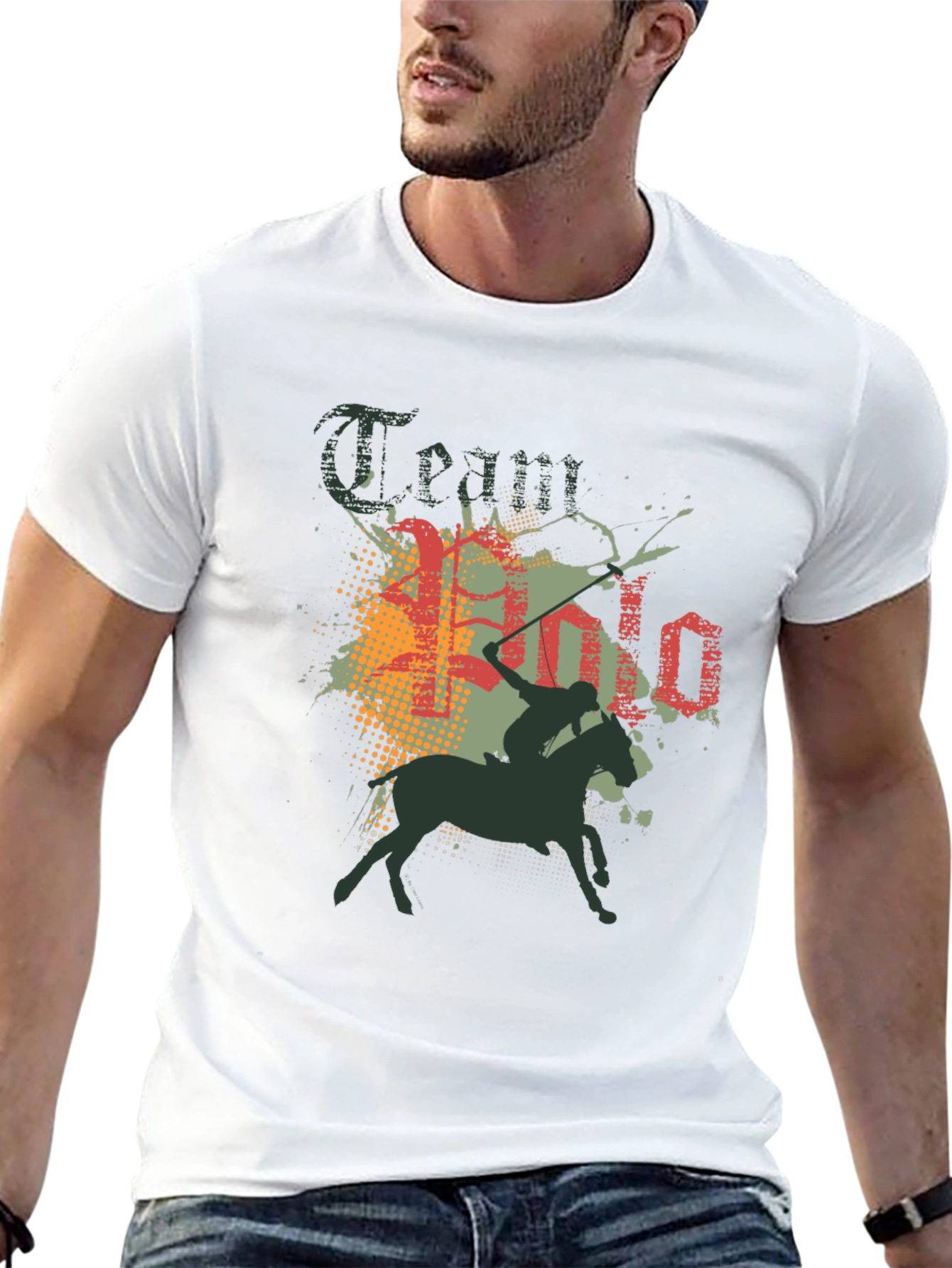 Team Polo T-Shirt - Black