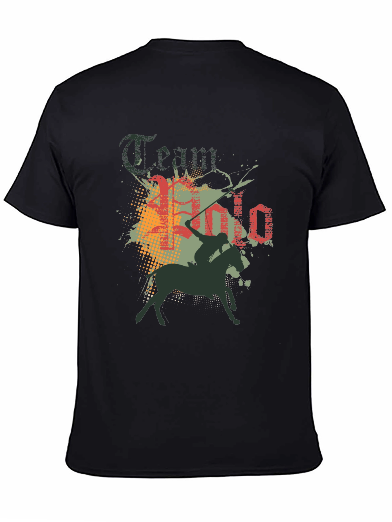 Team Polo T-Shirt - Black
