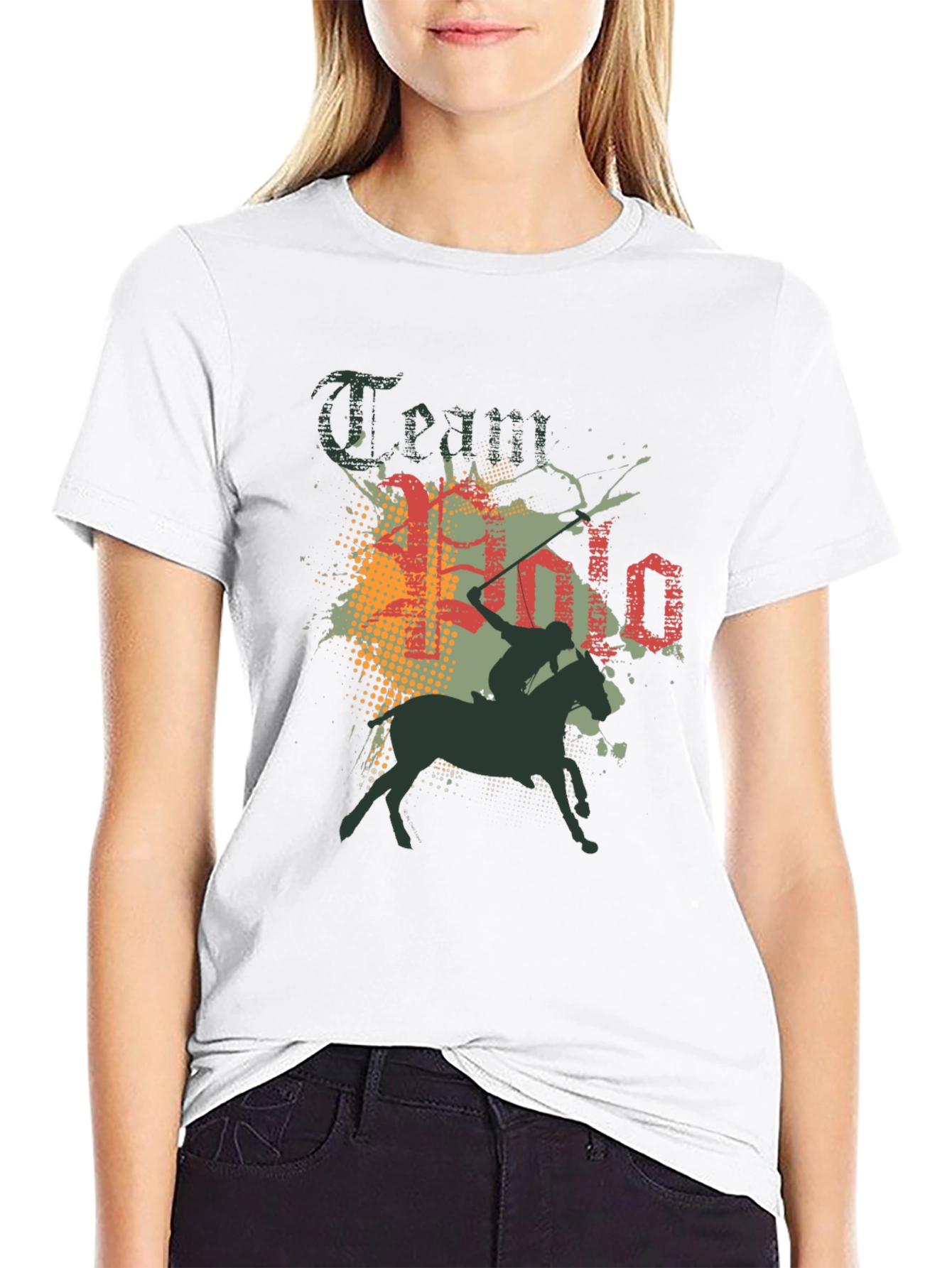 Team Polo T-Shirt - Black
