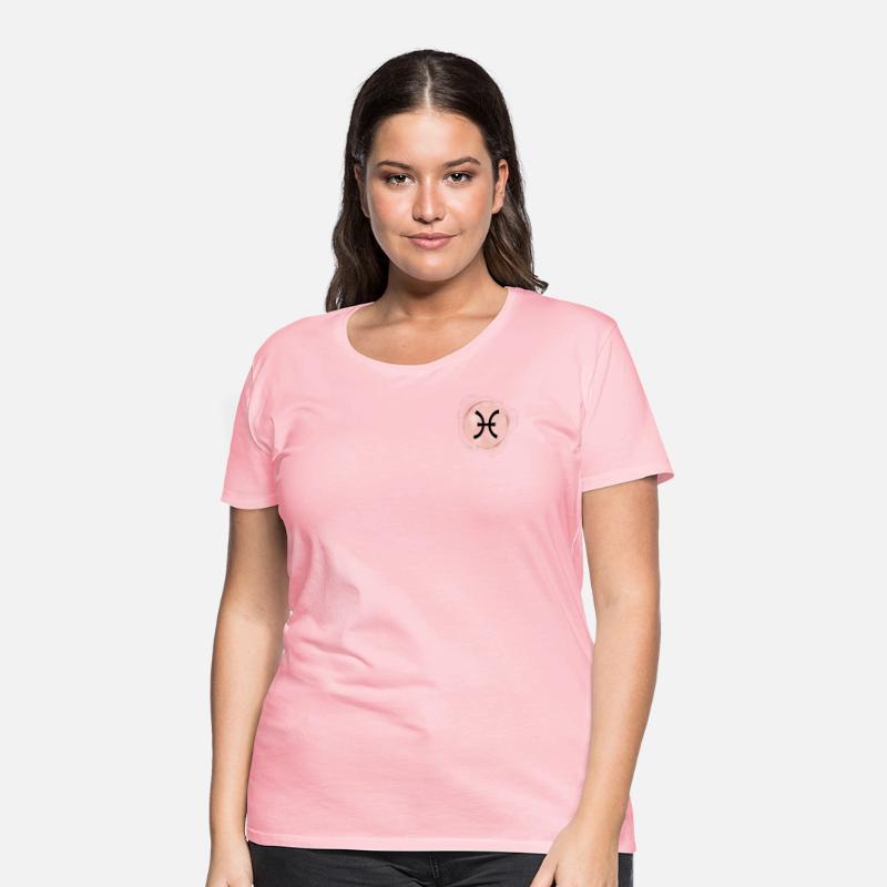 Pisces Zodiac Signs Light Pink Frame