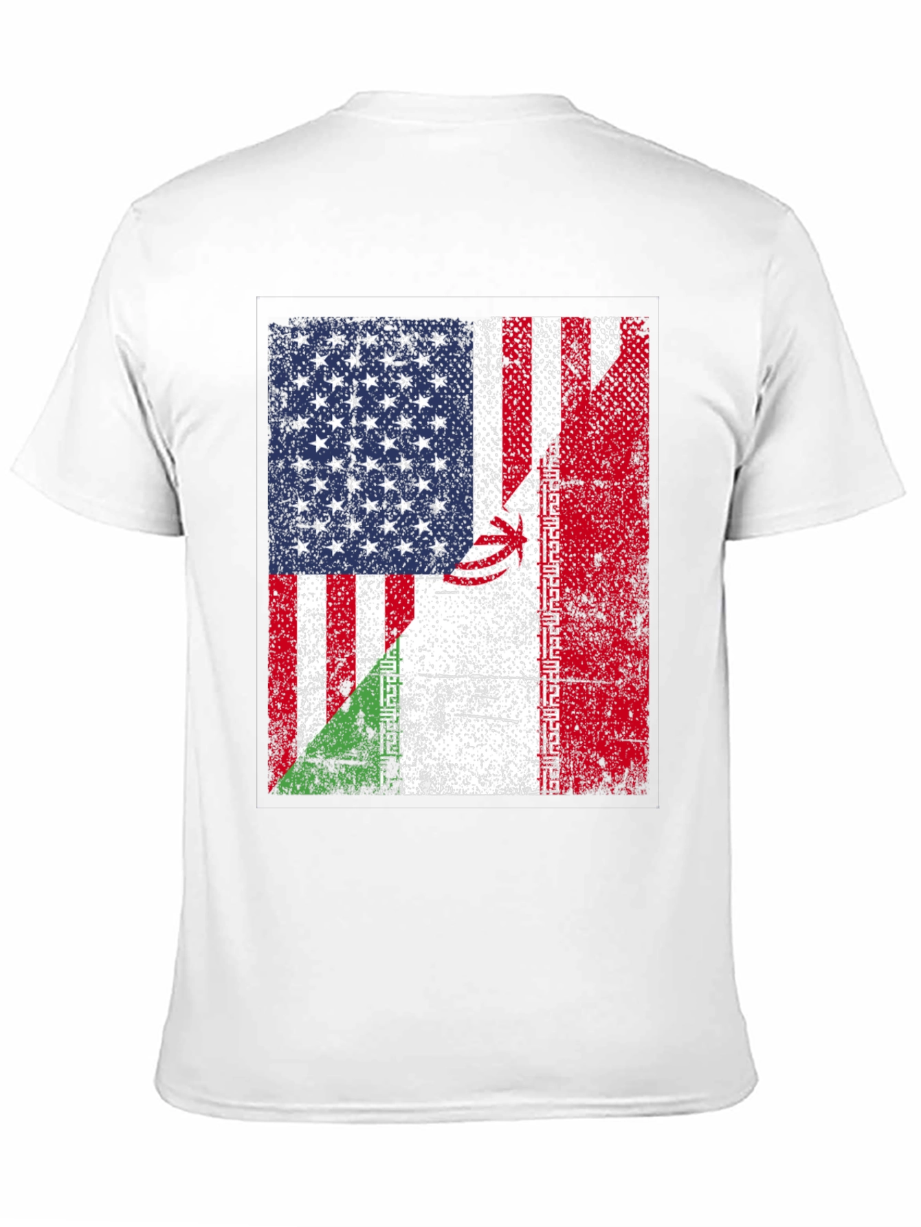USA and Iran Flag T-Shirt