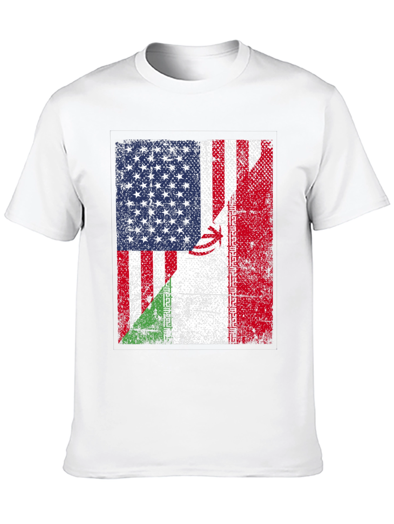 USA and Iran Flag T-Shirt