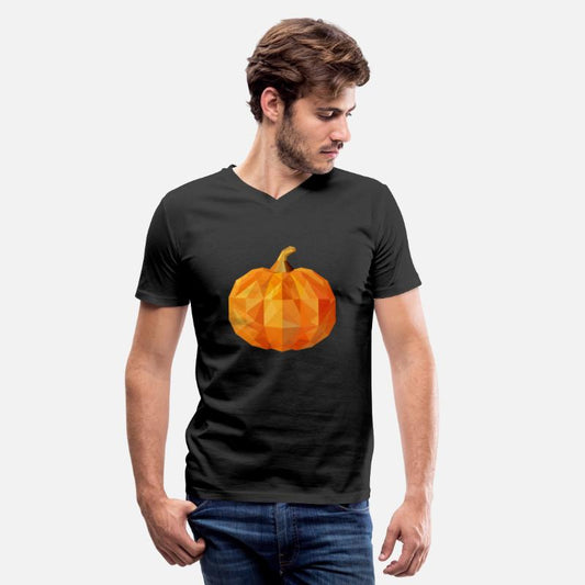 Polygon Autumn Pumpkin: Geometric Fall Beauty