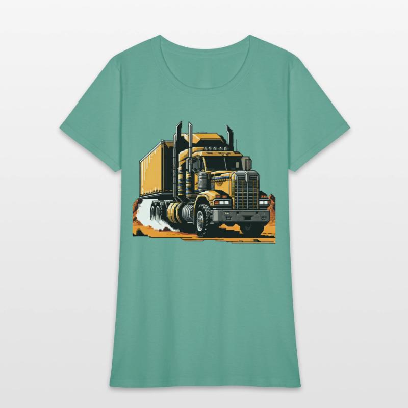 Post Apocalyptic Semi Trailer Truck