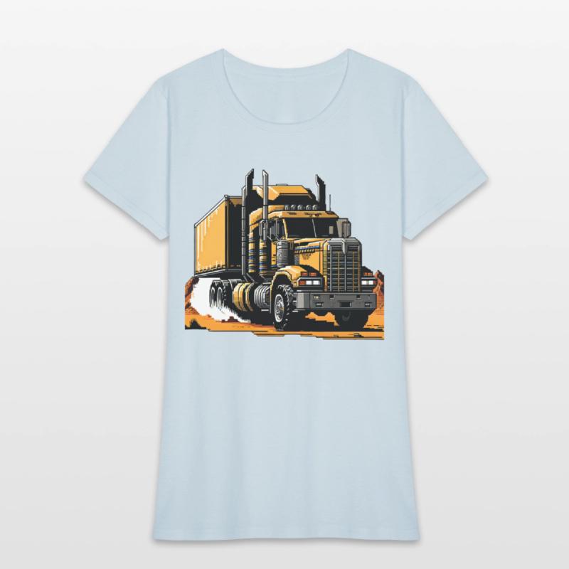 Post Apocalyptic Semi Trailer Truck