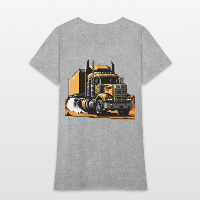 Post Apocalyptic Semi Trailer Truck