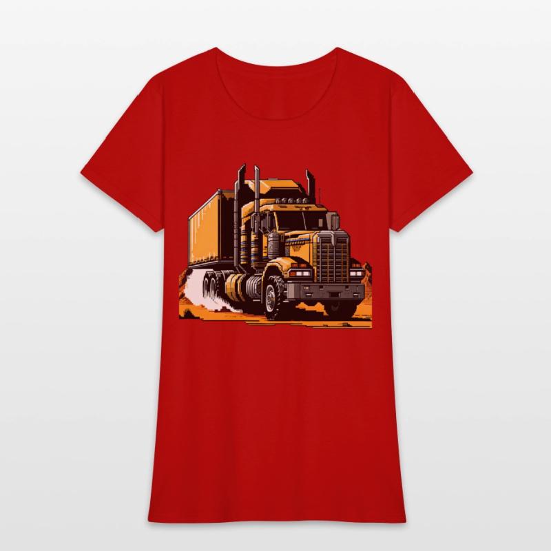 Post Apocalyptic Semi Trailer Truck