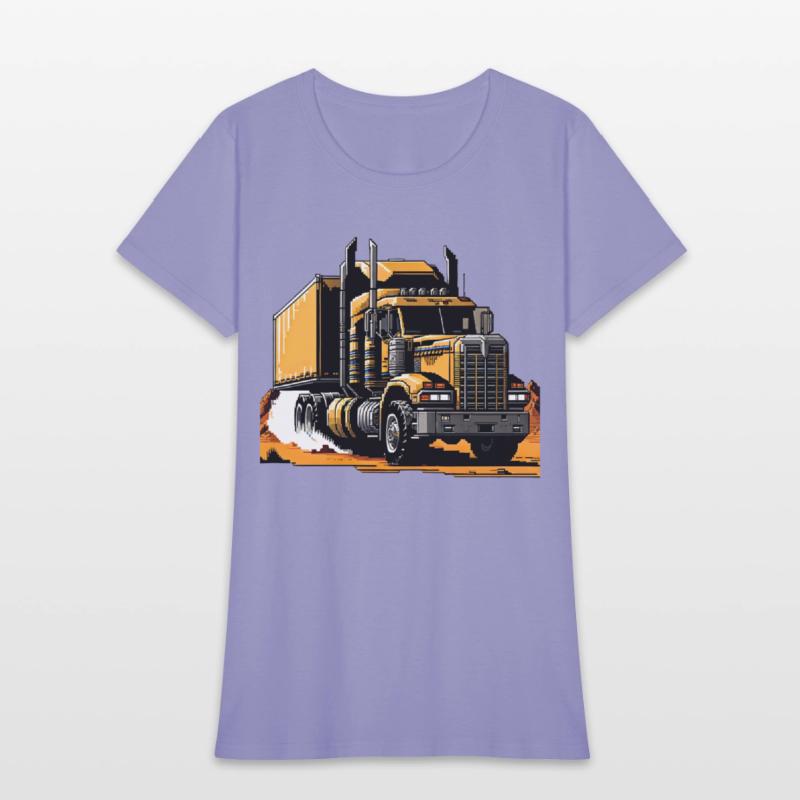 Post Apocalyptic Semi Trailer Truck