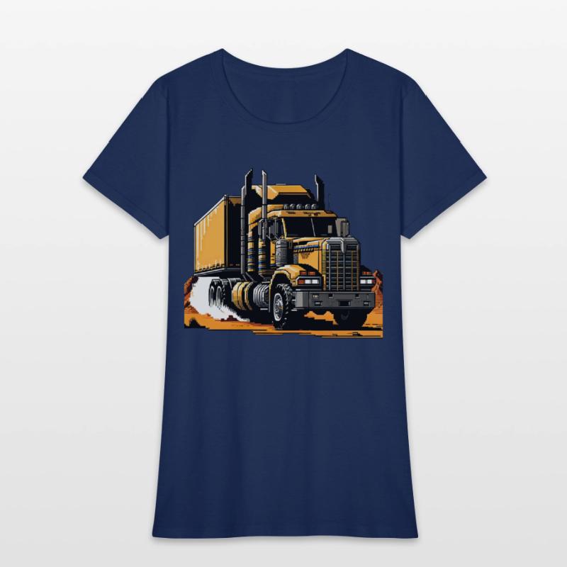 Post Apocalyptic Semi Trailer Truck