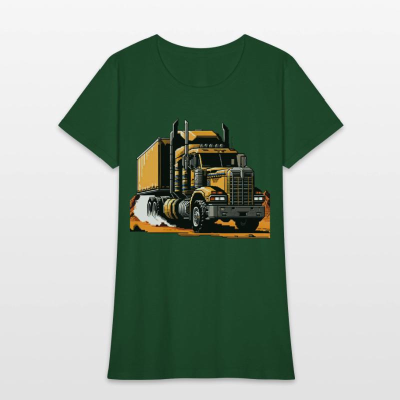 Post Apocalyptic Semi Trailer Truck