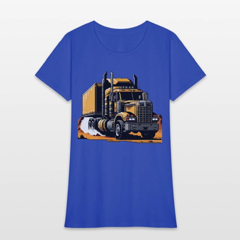 Post Apocalyptic Semi Trailer Truck