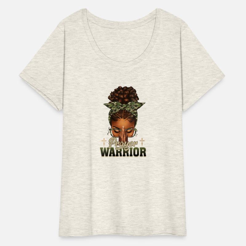 Praying Black Woman Afro Christian