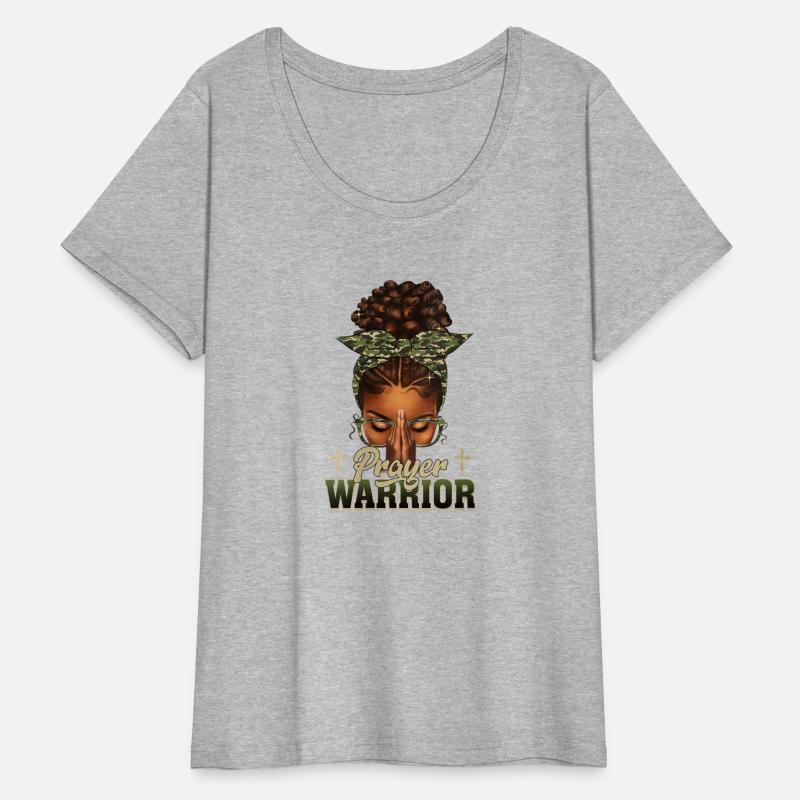 Praying Black Woman Afro Christian