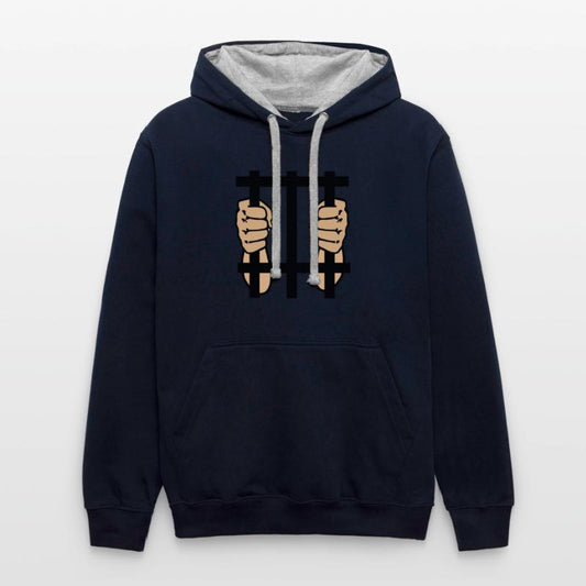 Prisoner behind bars