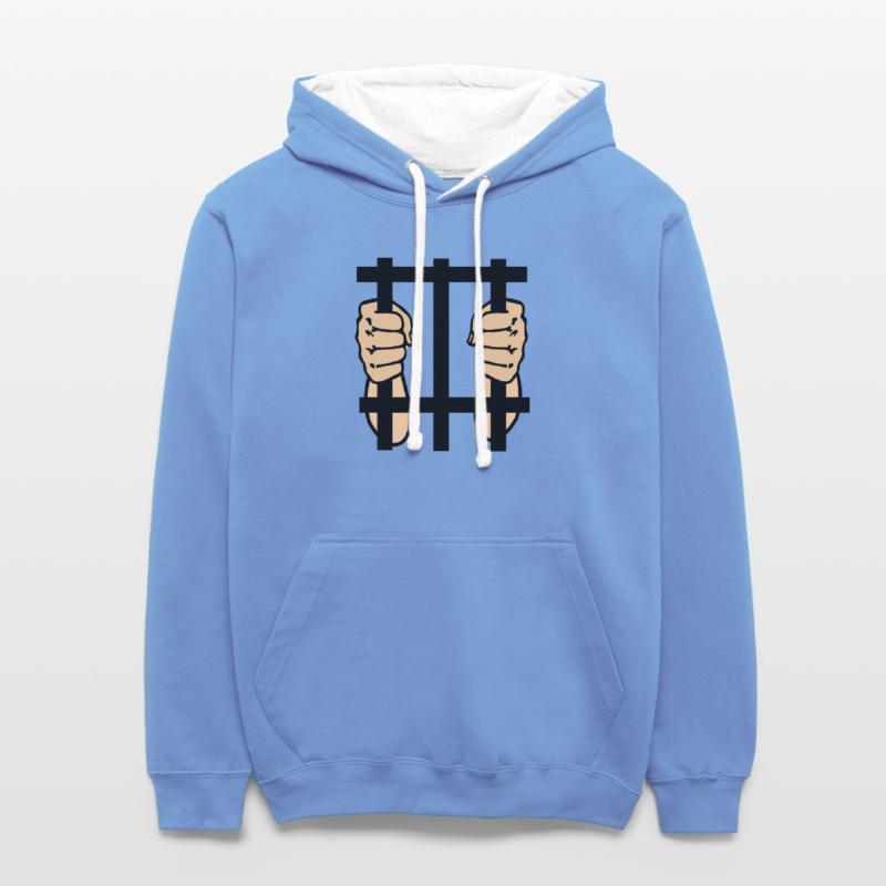 Prisoner behind bars