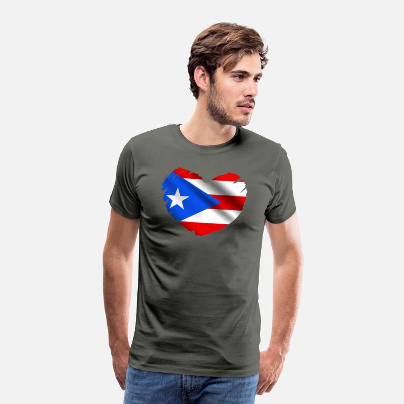 Puerto Rico Flag On Shape Of He Puerto Ricans