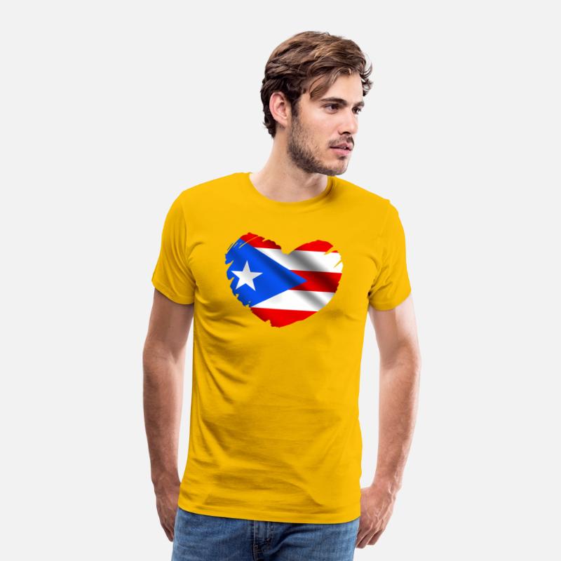 Puerto Rico Flag On Shape Of He Puerto Ricans