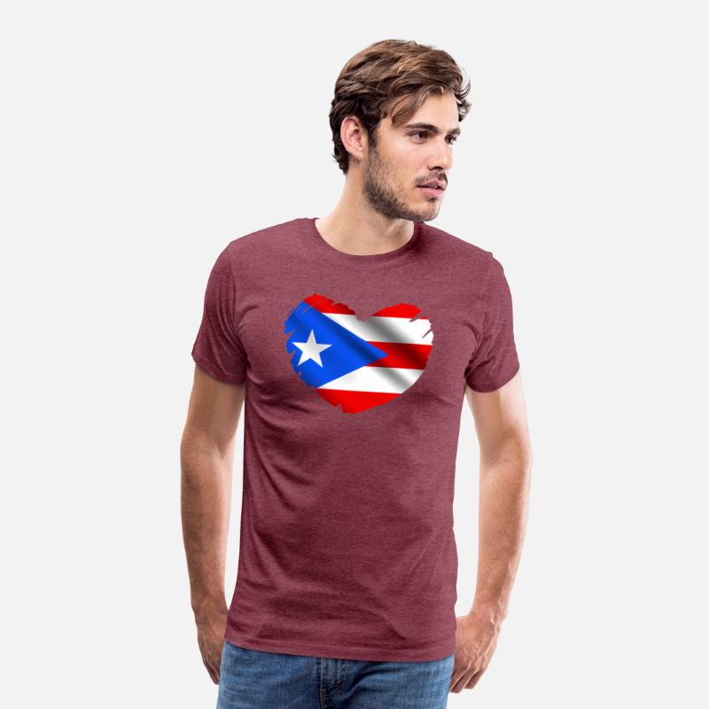 Puerto Rico Flag On Shape Of He Puerto Ricans