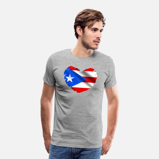 Puerto Rico Flag On Shape Of He Puerto Ricans