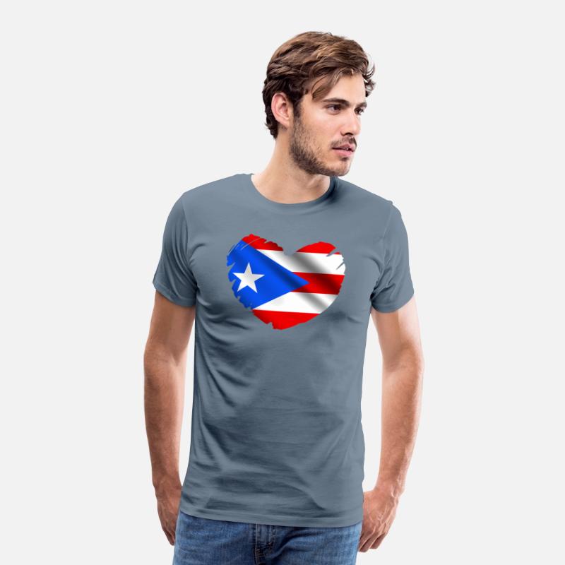 Puerto Rico Flag On Shape Of He Puerto Ricans