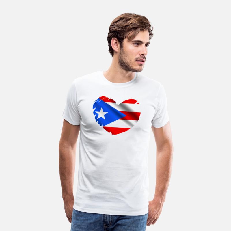 Puerto Rico Flag On Shape Of He Puerto Ricans