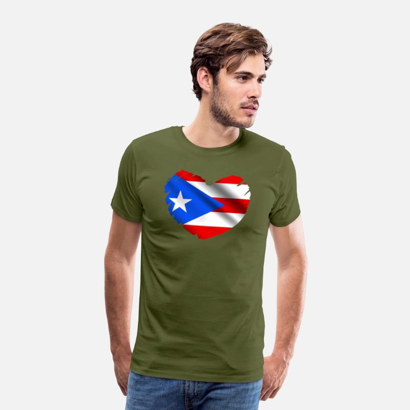 Puerto Rico Flag On Shape Of He Puerto Ricans