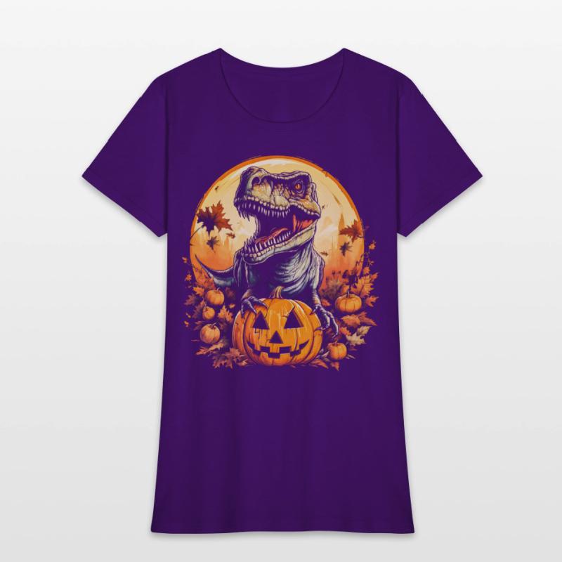 Pumpkin T Rex Dinosaur Funny Halloween