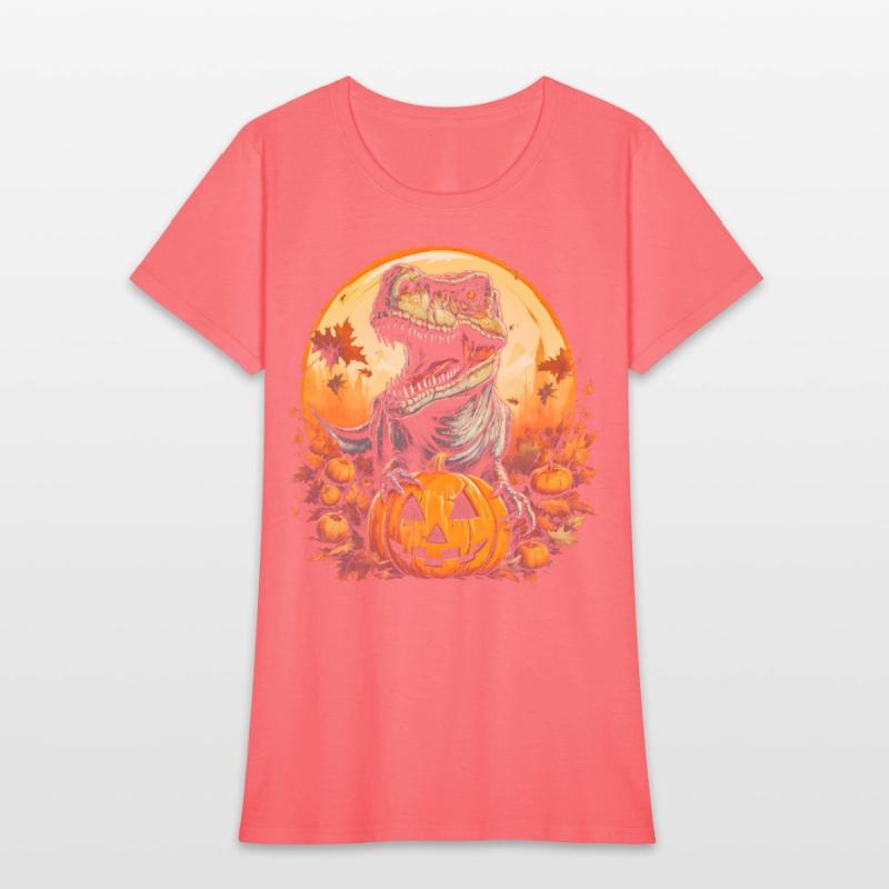 Pumpkin T Rex Dinosaur Funny Halloween