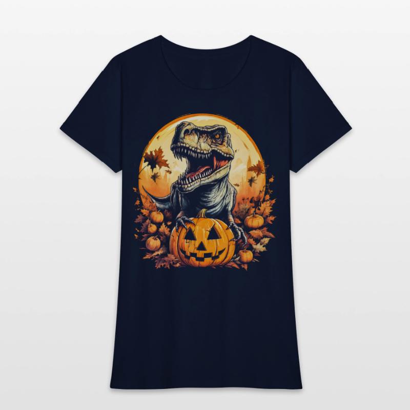 Pumpkin T Rex Dinosaur Funny Halloween