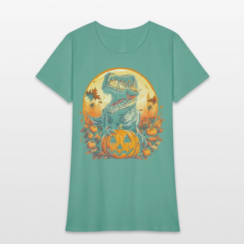 Pumpkin T Rex Dinosaur Funny Halloween