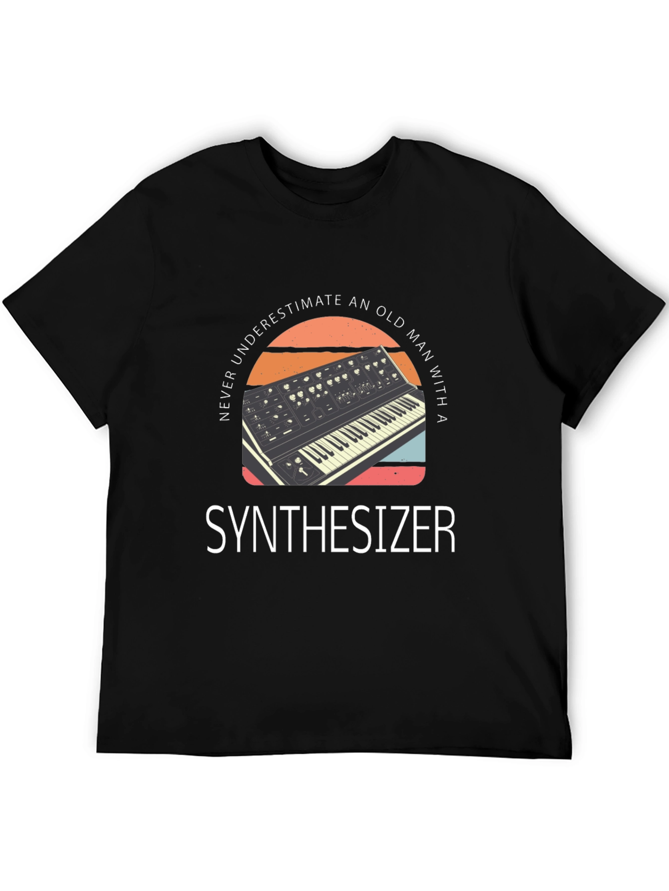 Synthesizer Old Man Graphic Tee