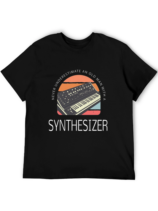 Synthesizer Old Man Graphic Tee