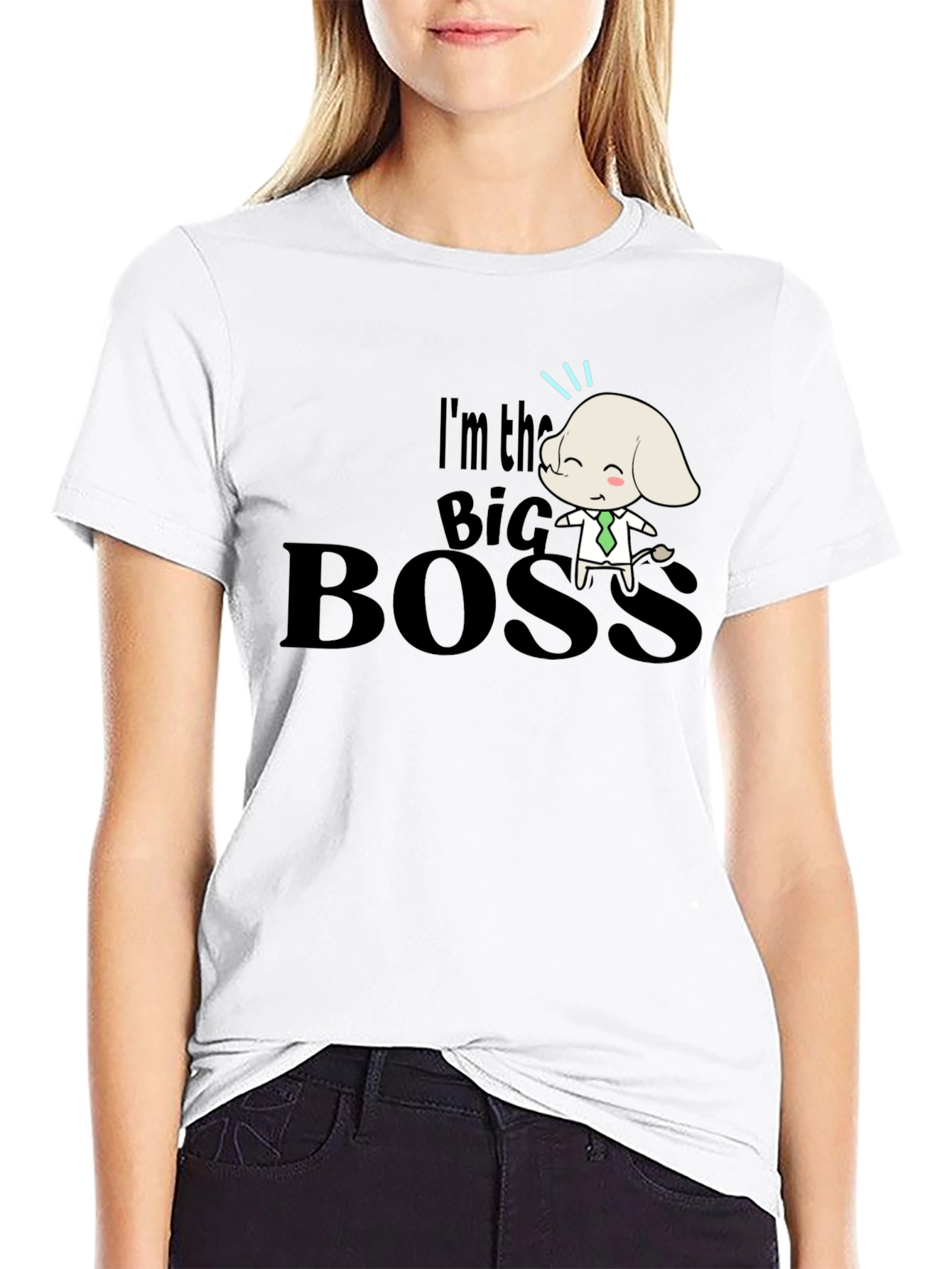 Big Boss Dog Graphic Tee - Mens Black T-Shirt