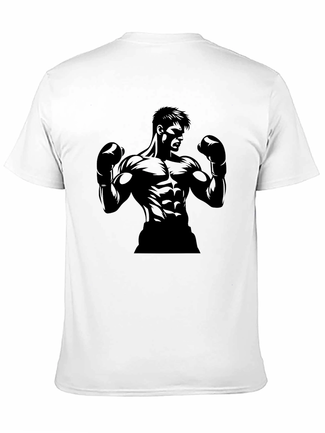 Black Boxer Graphic Tee - Mens Fitness Shirt