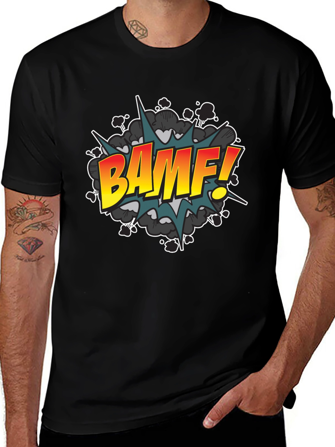 BAMF! Graphic Tee - Comic Book Style