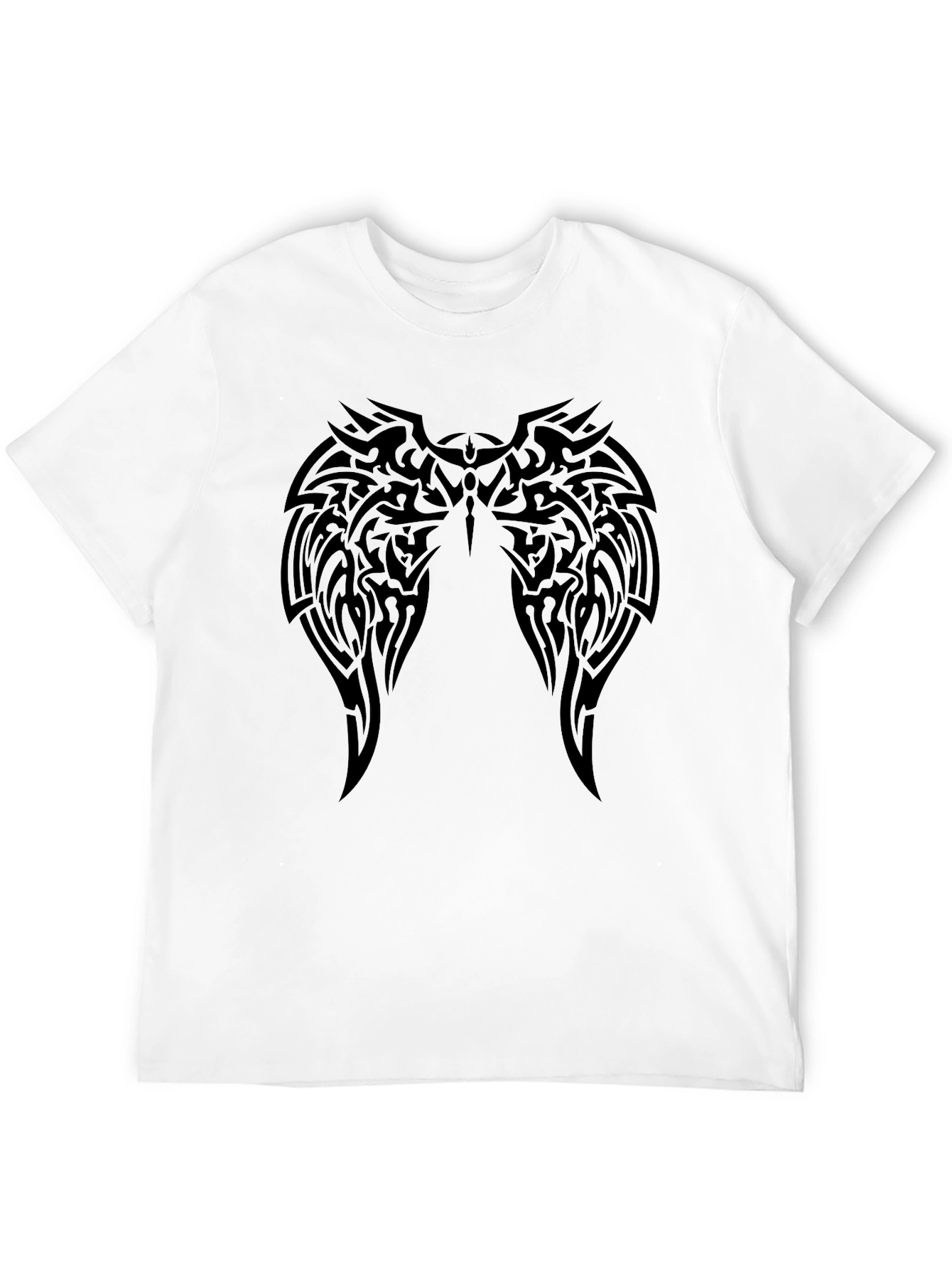 Tribal Wings Black Graphic T-Shirt