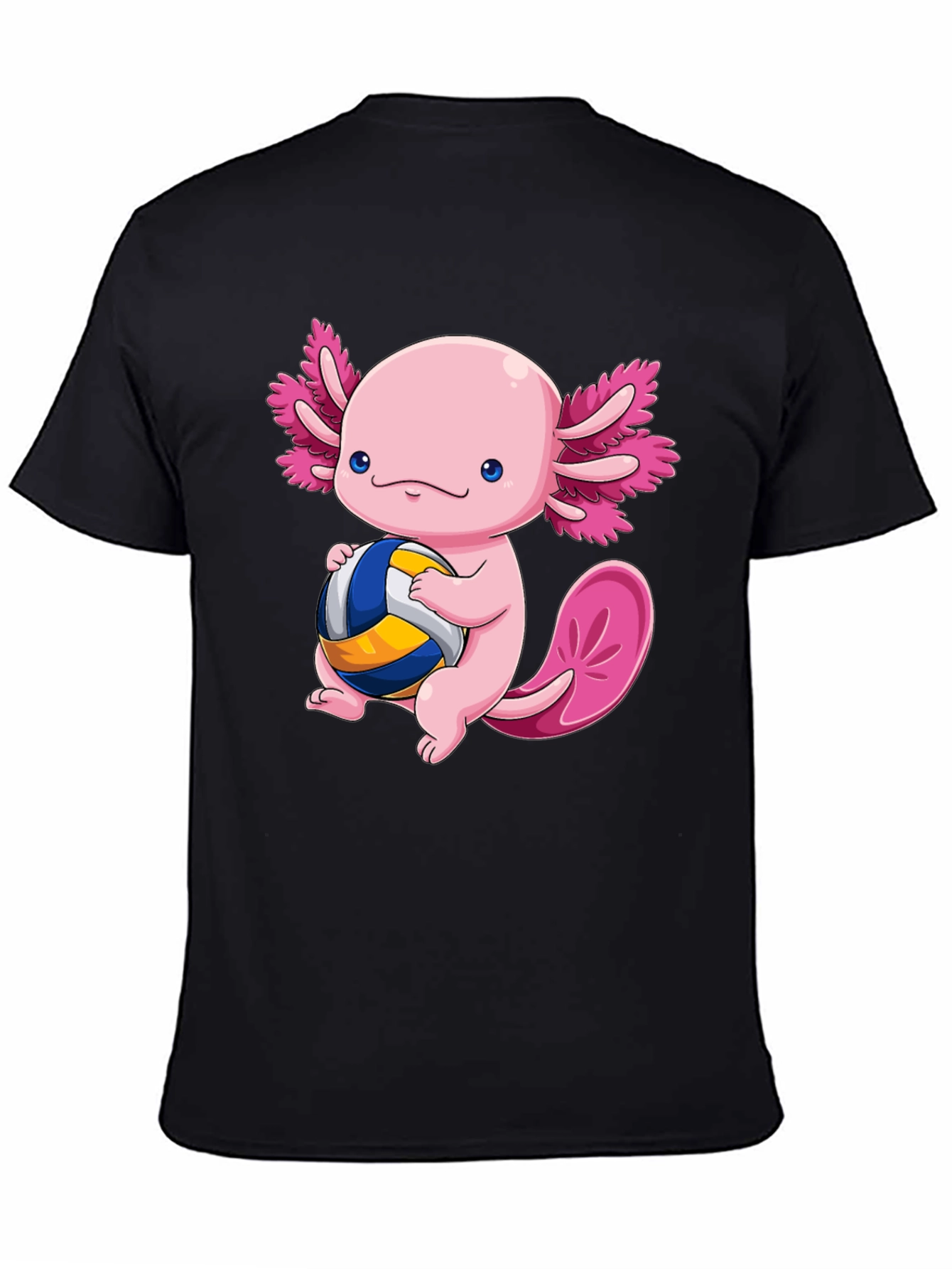 Axolotl Volleyball T-Shirt - Cute Amphibian Design
