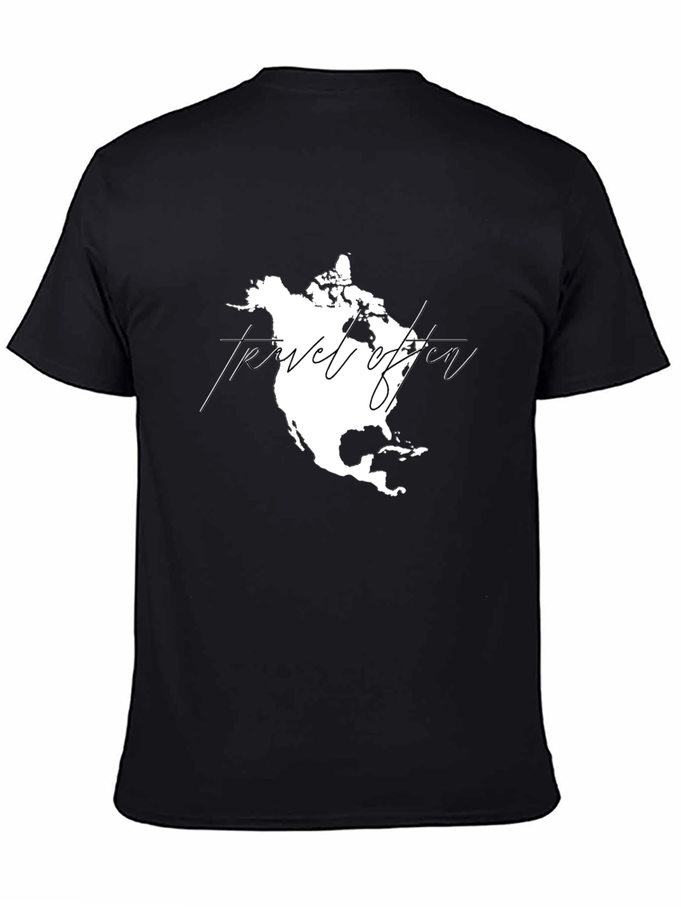 Travel Often Graphic T-Shirt - Black
