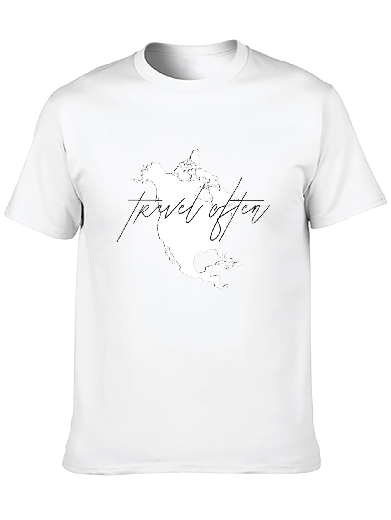 Travel Often Graphic T-Shirt - Black