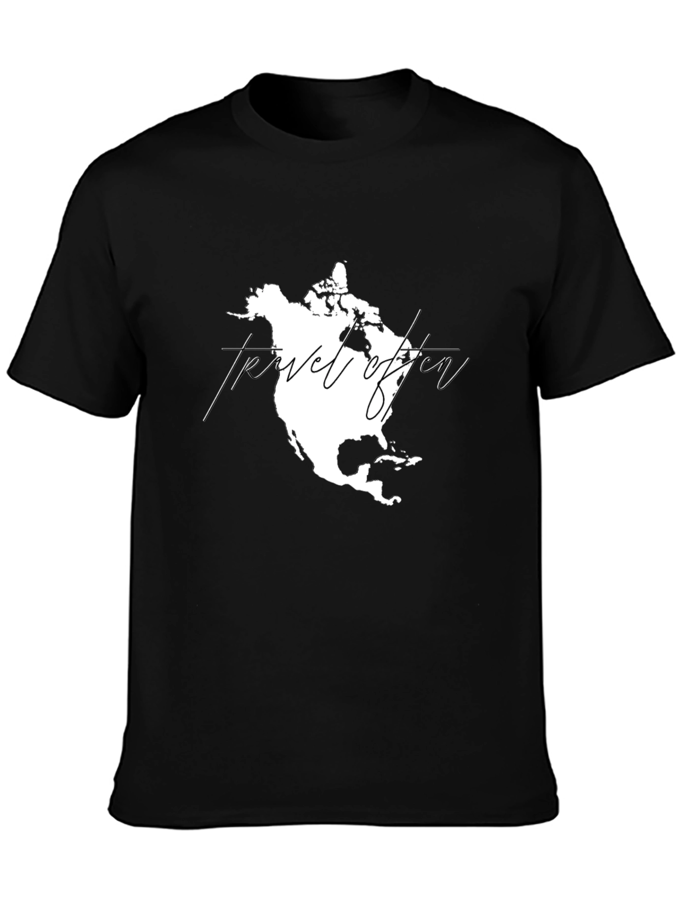 Travel Often Graphic T-Shirt - Black