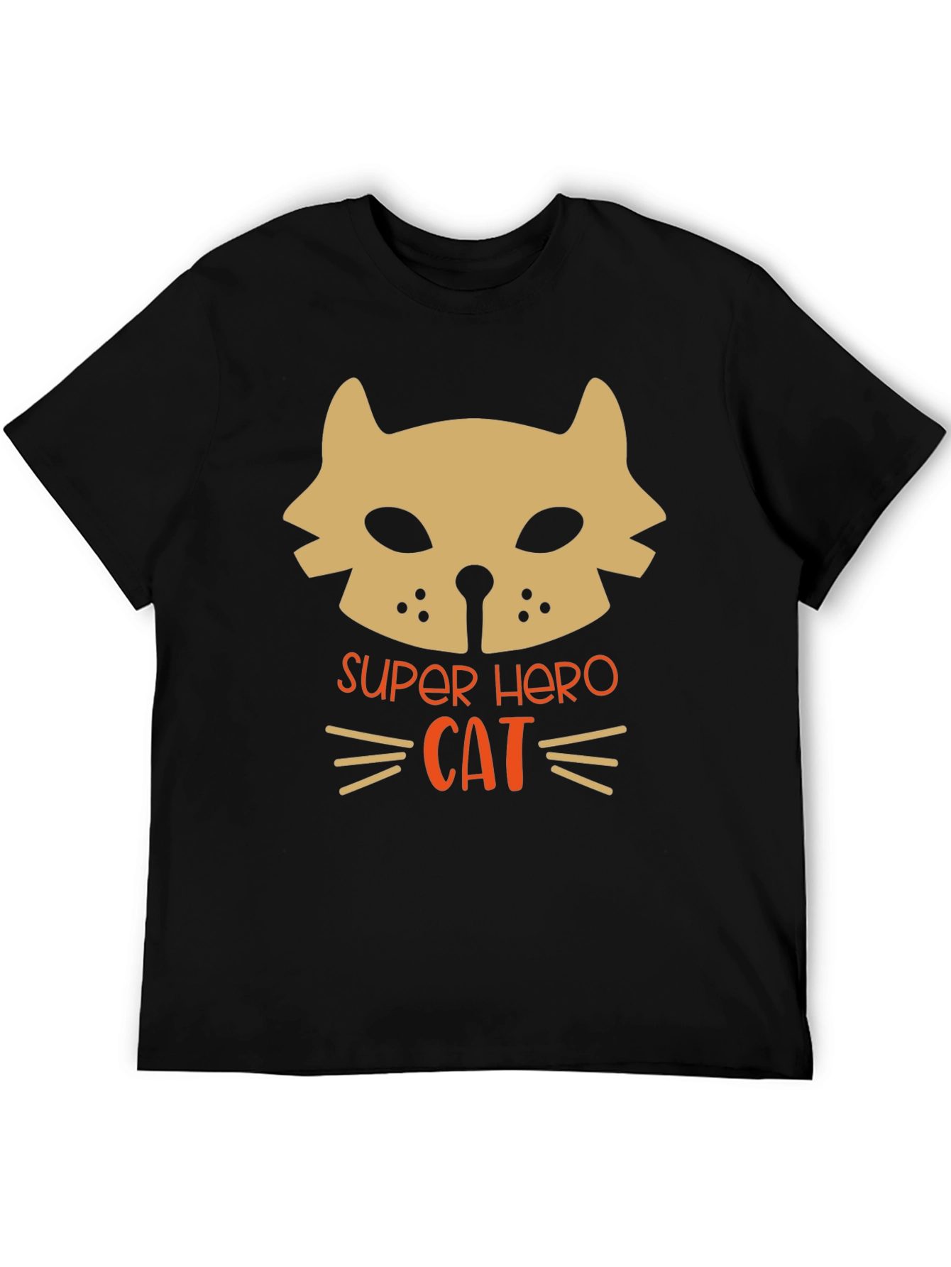 Super Hero Cat Graphic T-Shirt