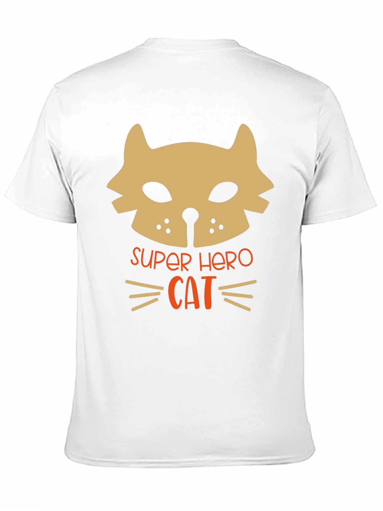 Super Hero Cat Graphic T-Shirt
