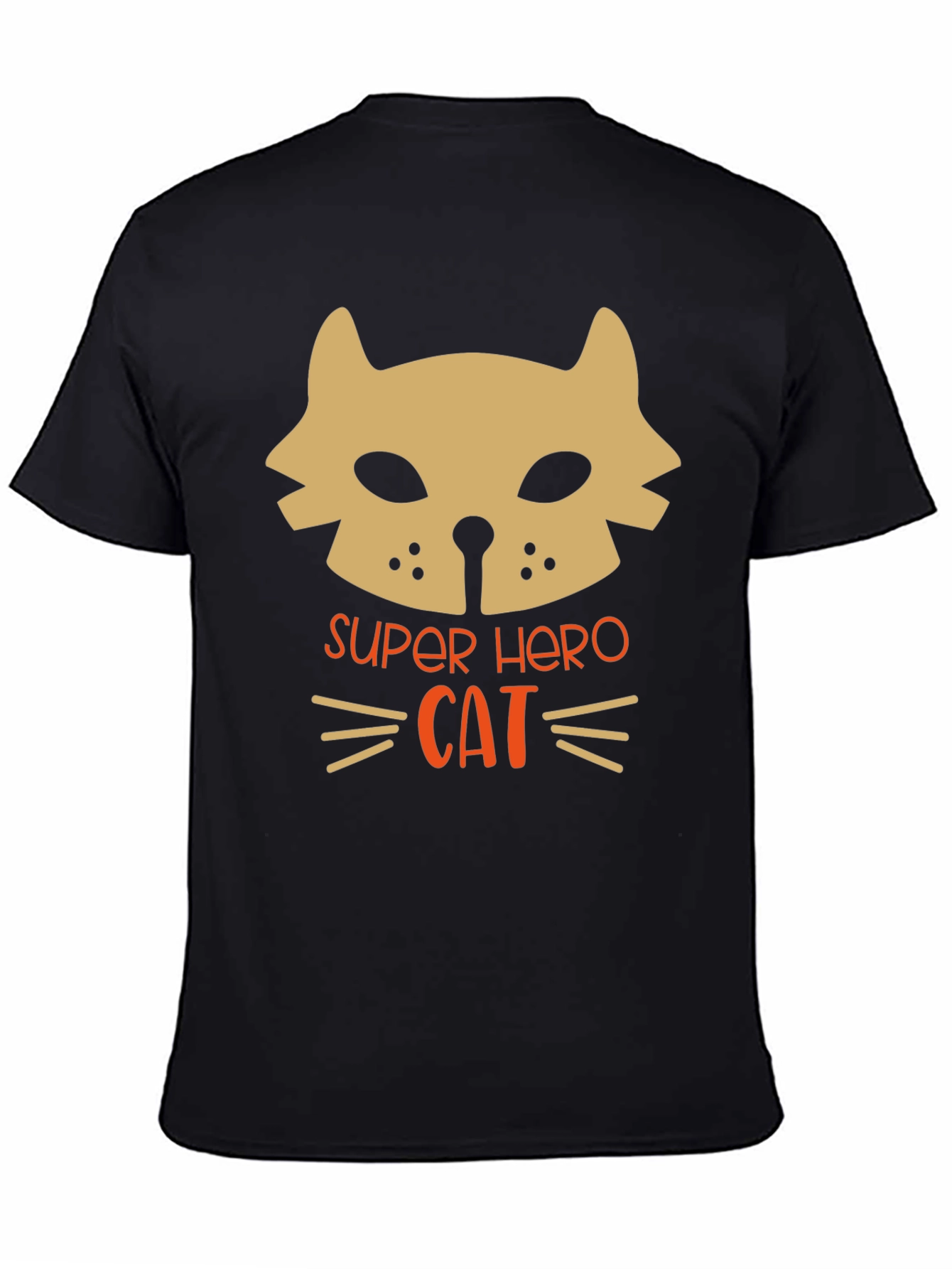 Super Hero Cat Graphic T-Shirt