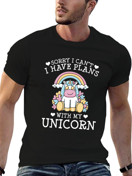 Unicorn Plans Graphic Tee - Cute & Comfy