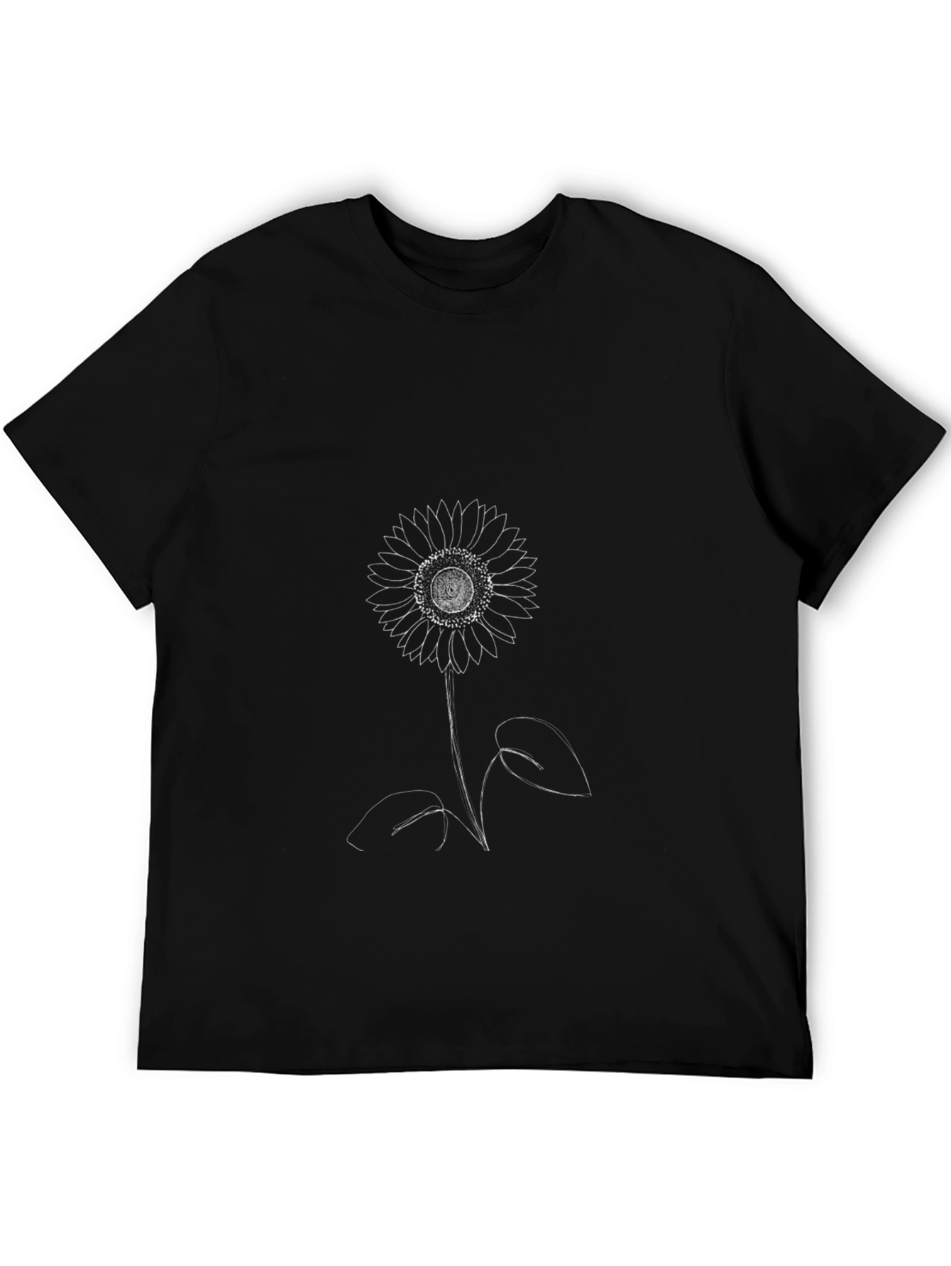 Sunflower Graphic Black T-Shirt