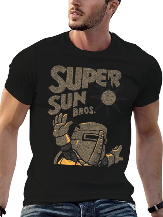 Super Sun Bros. Graphic T-Shirt - Black
