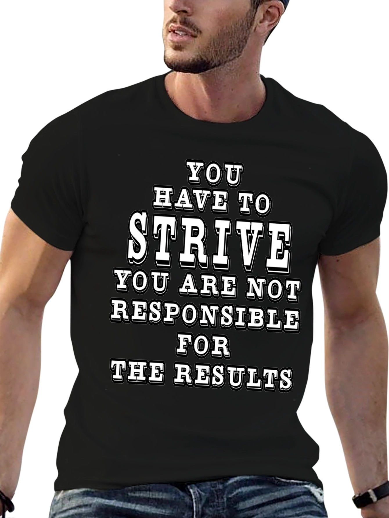 Strive Graphic Tee - Motivational T-Shirt