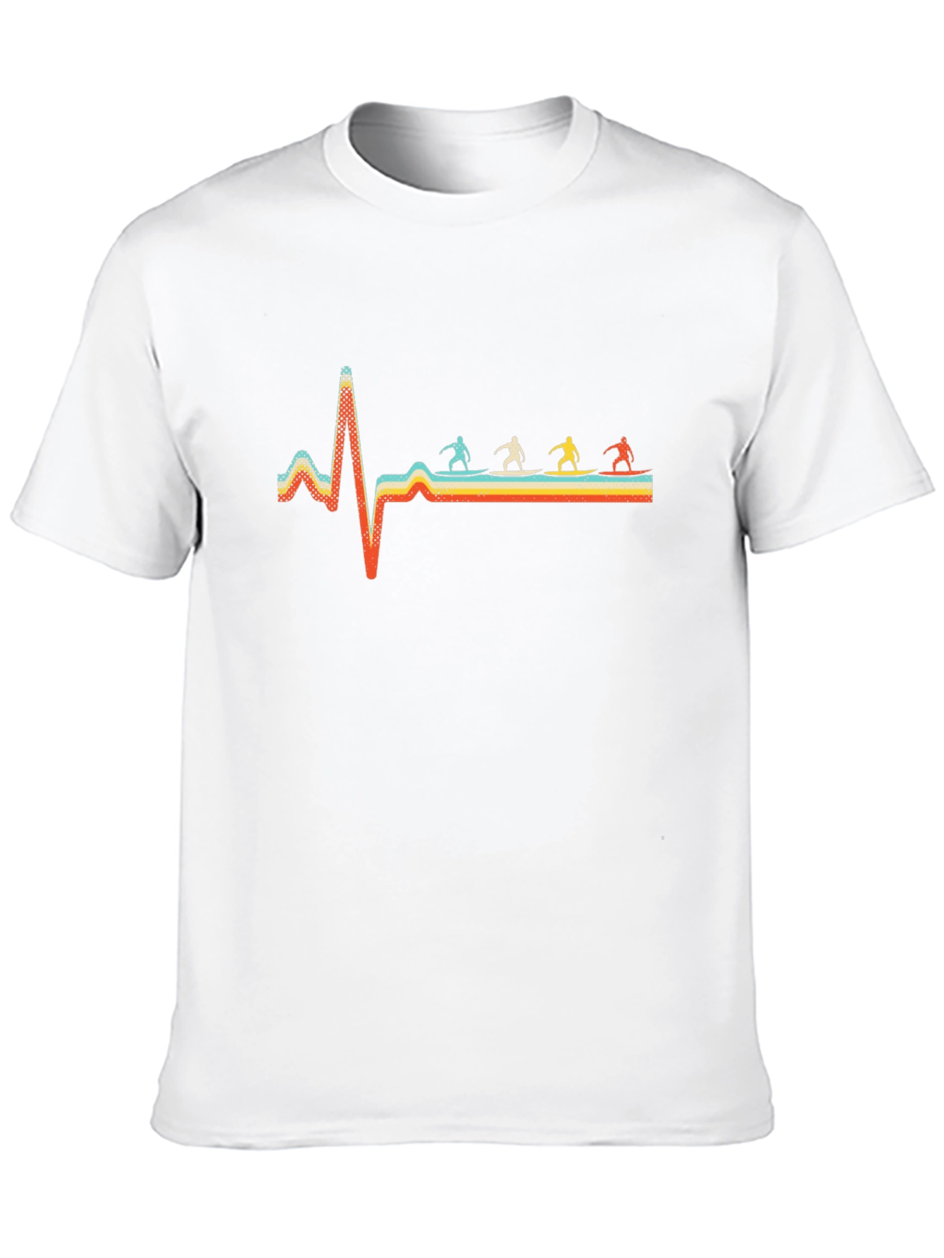 Surfing Heartbeat Graphic Tee