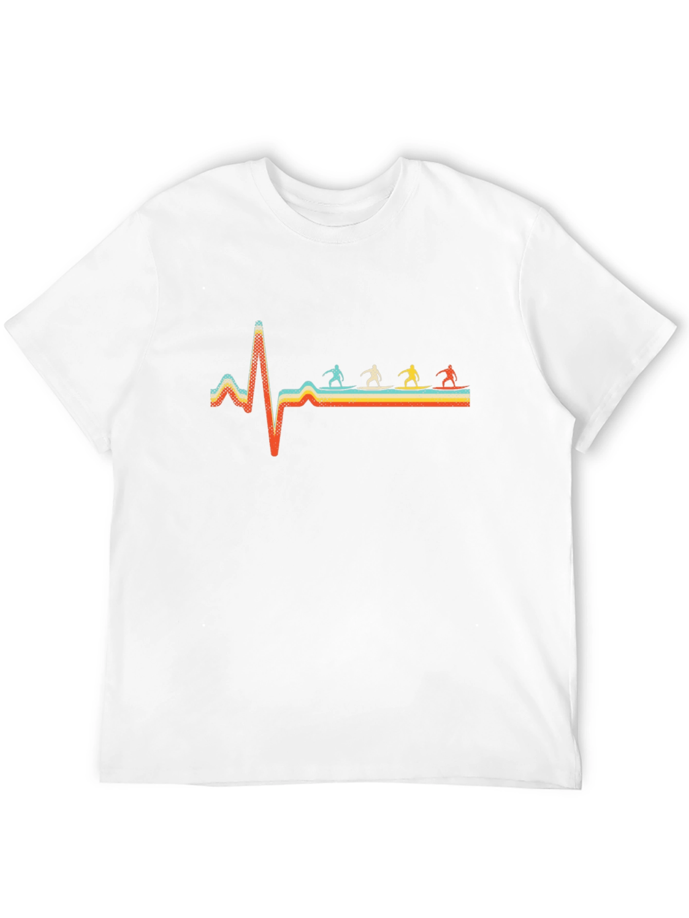 Surfing Heartbeat Graphic Tee