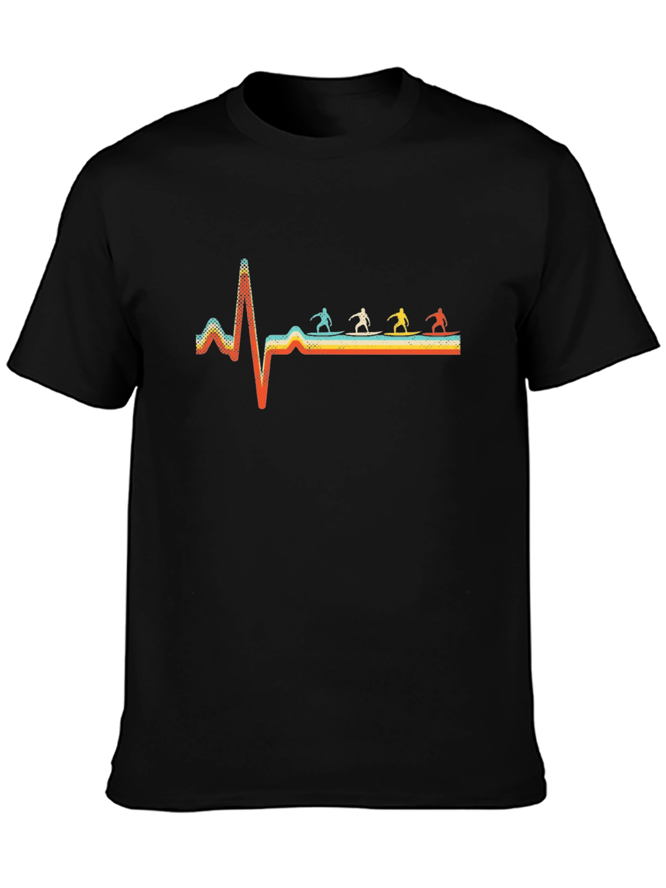 Surfing Heartbeat Graphic Tee